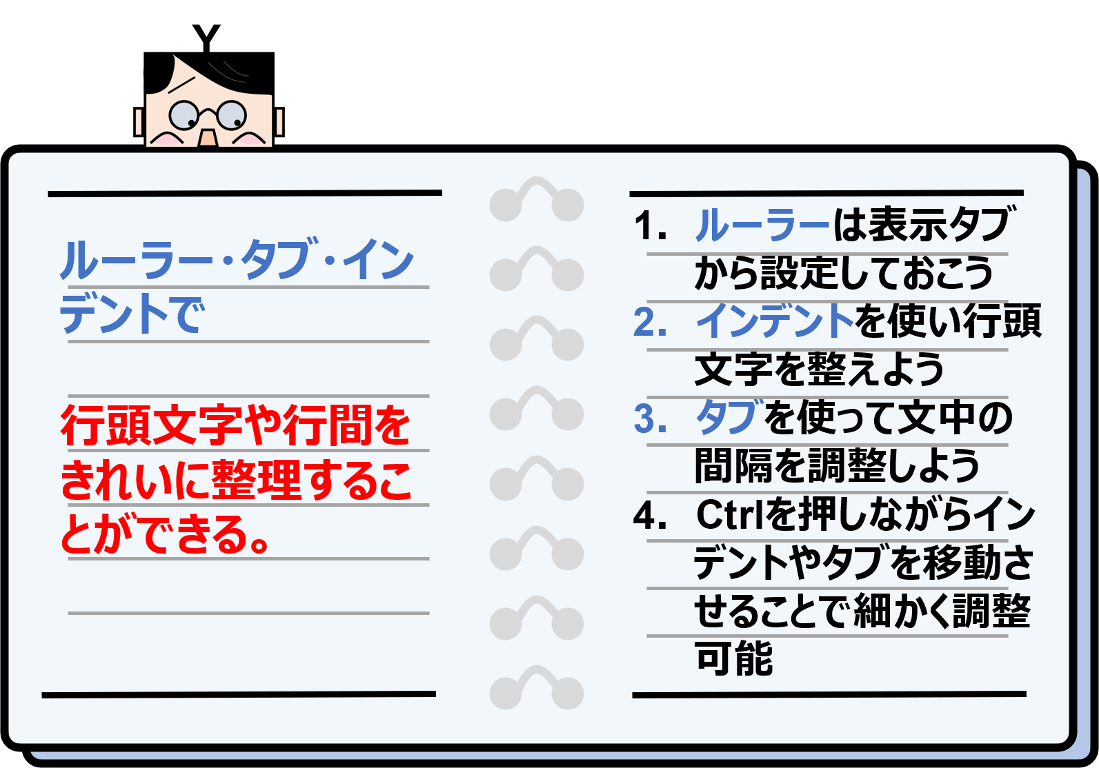 パワポ ルーラー タブ インデントを使って文字位置を整える よくいる会社員yのノート