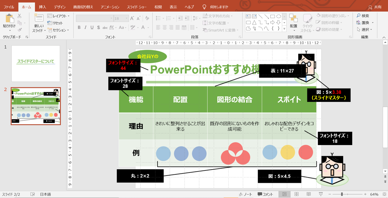 パワポ スライドサイズ １６ ９ ４ ３ を変更する よくいる会社員yのノート